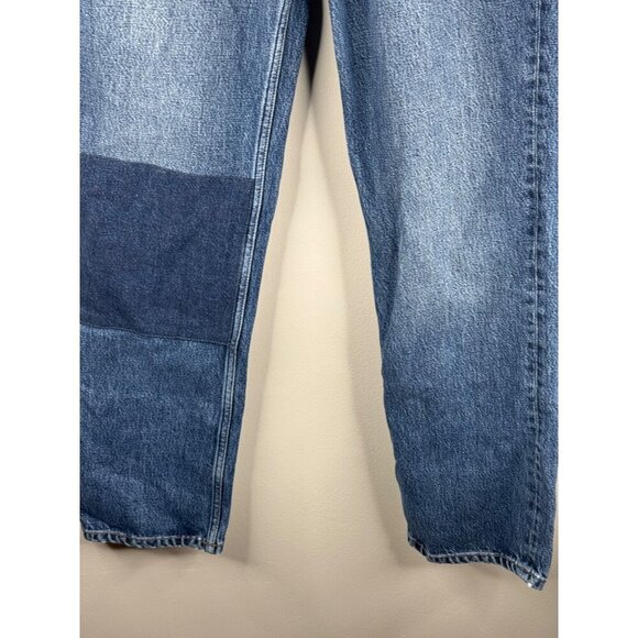 NWT Reformation Cynthia Patch High Rise Straight Jeans in Arroyo Size 29 - Picture 7 of 9